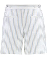 McQueen - Cotton Bermuda Shorts - Lyst
