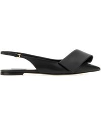 Givenchy - Leather Twisted Ribbon Ballerinas - Lyst