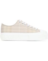 Burberry - Check-Print Trainer Sneakers For - Lyst