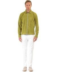 Barba Napoli - Slim Fit Unlined Jacket With Full Zip Closure - Lyst