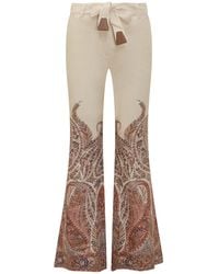 Zimmermann - Paisley Pattern Trousers - Lyst