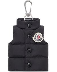 Moncler - Mini Down-Filled Keychain With Snap Button Closure - Lyst