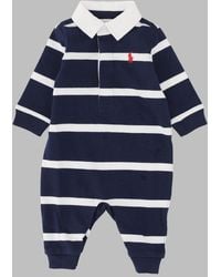 Polo Ralph Lauren - Baby Rugby Stripe One-Piece Coverall - Lyst