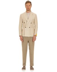 Tagliatore - Lightweight Natural Fabric Jacket - Lyst