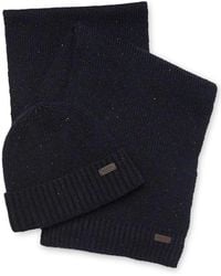 Barbour - "Carlton Fleck" Scarf And Cap Gift Set - Lyst