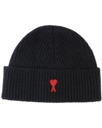 Ami Paris - 100% Wool Hat, Made - Lyst
