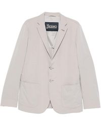 Herno - Buttoned Textured Blazer - Lyst