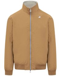 K-Way - Mini Jacket With High Neck And Front Zip - Lyst