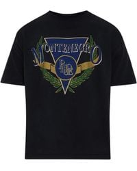Rhude - Crewneck T-Shirt With Printed Front Panel - Lyst