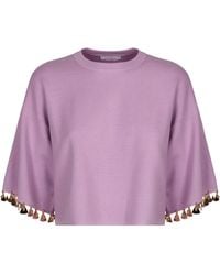Rabanne - Cotton Blend Crew-Neck Sweater - Lyst