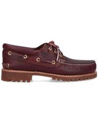 Timberland - Leather Boat Shoe With Lug Sole - Lyst