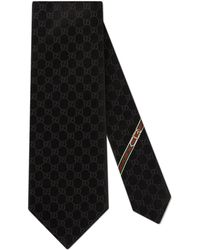 Gucci - Double G Motif Handmade Silk Scarf, 8 X 146 Cm - Lyst