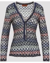 Missoni - Multidark Version V Neck Sweater - Lyst