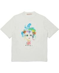Marni - T Shirt With Logo - Lyst