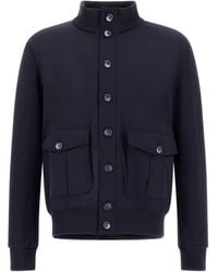 Herno - Button-Fastening Padded Jacket - Lyst