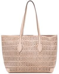 Gianni Chiarini - Open-Work Tote Handbag With Double Handles - Lyst
