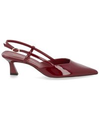 Stuart Weitzman - Bordeaux Pu Coated Calf Lthr Cow Lthr Flats - Lyst