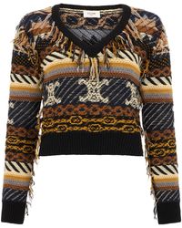 Celine - Sweater With V-Neck - Lyst
