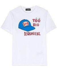 DSquared² - Hat Print T Shirt - Lyst