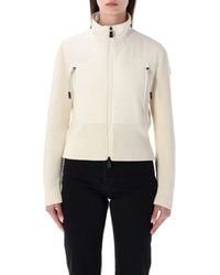 Moncler - Padded Zip-Up Cotton Cardigan - Lyst