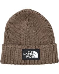 The North Face - Logo Patch Knit Beanie - Lyst