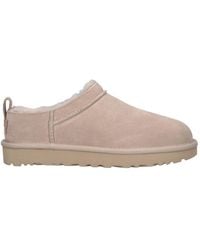 UGG - Mini Leather Flat Boots - Lyst