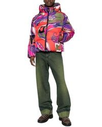 PUCCI - Giacca Imbottita Con Stampa Orchidee - Lyst