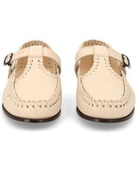 Hereu - Leather Woven Mary Jane Flats - Lyst