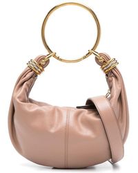Chloé - Mini Hobo Handbag With Metallic Accents - Lyst