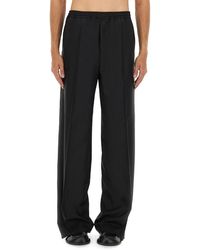 Moschino - Wool Canvas Pants Virgin Trousers - Lyst