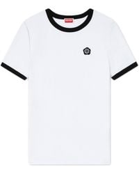 KENZO - Boke Flower 2.0 Embroidered Cotton T-Shirt - Lyst