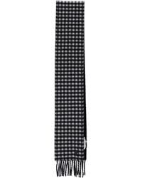 Ami Paris - Wool Check Scarf - Lyst