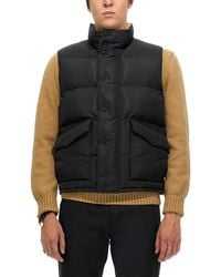 McQueen - High Neck Graffiti Logo Print Down Vest - Lyst