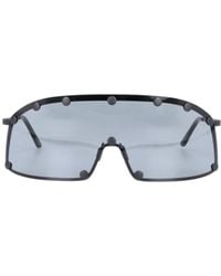 Rick Owens - Studded Shield Sunglasses - Lyst