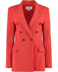 Genny - Double-Breasted Wool Blazer - Lyst