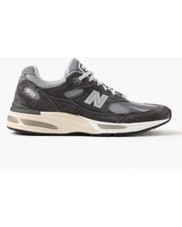 New Balance - 991 Suede & Mesh Sneaker - Lyst