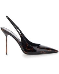 Paris Texas - Slingback Pumps Lidia Patent Calfskin - Lyst