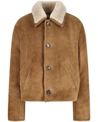 Ami Paris - Shearling Jacket - Lyst