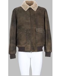 Colamarino - Textured Suede Moto Leather Jacket For - Lyst