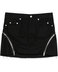 Rick Owens - Front Button Mini Skirt With Belt Loops And Pockets - Lyst