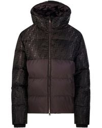 Fendi - High Collar Drawstring Hooded Jacket - Lyst