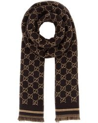 Gucci - Gg Jacquard Scarf - Lyst