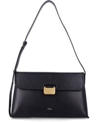 A.P.C. - A. P.C. Leather Flap Shoulder Bag - Lyst