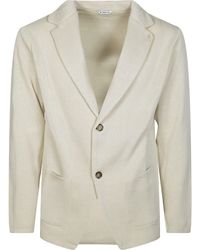 Manuel Ritz - Single-Breasted Mini Jacket Sweater - Lyst