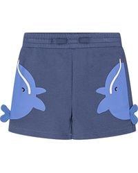 Stella McCartney - Mini Bermuda Shorts With Artistic Print For Kids - Lyst