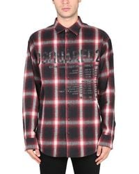 DSquared² - Drop Shoulder Flannel Shirt - Lyst