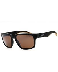 BOSS - Boss 1497/S Plastic Rectangular Sunglasses - Lyst