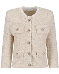 Balmain - Textured Knit Button-Front Jacket - Lyst