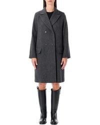 A.P.C. - Ginny Wool Double-Breasted Coat - Lyst
