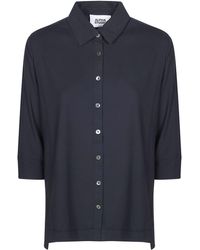 Alpha Studio - Mini 3/4 Sleeve Cotton Blend Shirt - Lyst